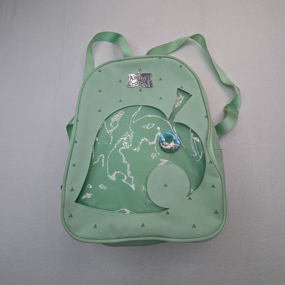 Bioworld Animal Crossing Leaf Ita Mini Backpack with Removable Pin Green main image 13